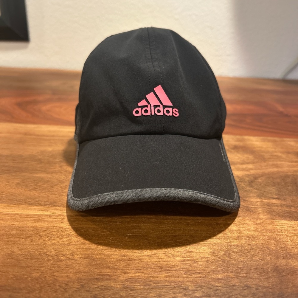 Adidas Black Cap with Pink Logo